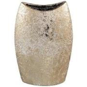 PTMD Bloempot Mamboo - 22x11x32 cm - Keramiek - Goud