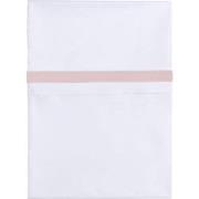 Baby's Only Wieglaken geweven bies - Oud roze/Wit - 80x100 cm - 100% e...