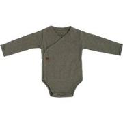 Baby's Only Rompertje lange mouw Melange - Khaki - 68 - 100% ecologisc...