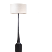 Vloerlamp Zwart - 55cm - Hout - Vloerlamp Leonardo