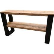 Wood4you - Sidetable New Orleans Steigerhout zwart