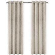 LW Collection LW Collection Gordijnen beige velvet kant en klaar 270x1...