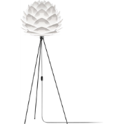 Silvia Medium vloerlamp white - met tripod zwart - Ø 50 cm