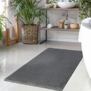 Tapijtenloods Paradise Badmat Hoogpolig Anti-Slip Donker Grijs- 40x60 ...