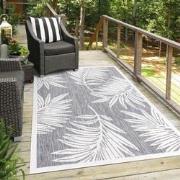 Tapijtenloods Sun In- & Outdoor Vloerkleed Laagpolig Grijs- 280x380 CM