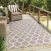 Tapijtenloods Sun In- & Outdoor Vloerkleed Laagpolig Beige- 60x110 CM