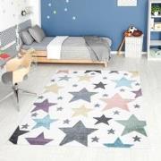 Tapijtenloods Vloerkleed Stars Laagpolig Anime Kids Creme Multi- 160x2...