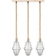 Home sweet home touw hanglamp Leonardo 3L Cloud - helder