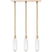 Home sweet home touw hanglamp Leonardo 3L Tube - helder