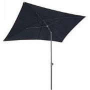 Ancona Stokparasol Rechthoek 135x215 cm zwart