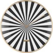 Wandklok Candy Swirl Dome - Zwart - Ø40cm