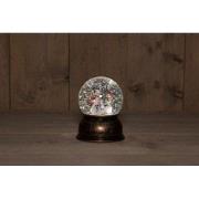 B.O. Globe Snowman Glitter Water Led Warm White 11X14 cm