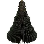 Papieren Kerstboom Glitter 40 cm - Donkergroen