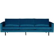 BePureHome Rodeo 3-Zitsbank - Velvet - Blauw - 85x277x86