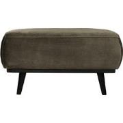 BePureHome Statement Hocker - Fluweel - Warm Green - 40x80x55