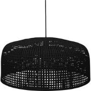 BePureHome Construct Hanglamp - Bamboe - Zwart - 30x65x65