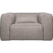 WOOOD Exclusive Bean Fauteuil Incl. Kussen - Stof - Lichtgrijs