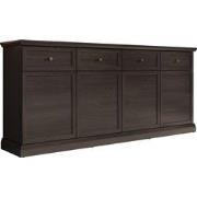 Meubella Dressoir Leroy - Zwart eiken - 193 cm