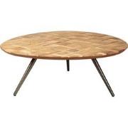 PTMD Fieron Natural Wooden Coffee Table Organic Round