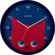 Wall Clock Peekaboo Cat