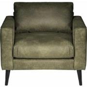 Fauteuil - Aster - lederlook Dalton groen 14