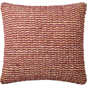 Vloerkussen van rood jute 80x80