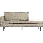 BePureHome Daybed Left Rodeo - Velvet - Wheatfield - 85x203x86