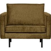 BePureHome Rodeo Fauteuil - Structure Velvet - Brass - 85x105x86