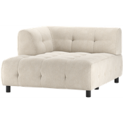 WOOOD Louis 1,5-Zits Chaise Longue - Polyester - Powder - 73x122x140