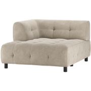 WOOOD 1,5-Zits Chaise Longue Louis - Polyester - Powder - 73x122x140