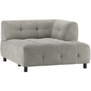 WOOOD Louis 1,5-Zits Chaise Longue - Polyester - Sage - 73x122x140