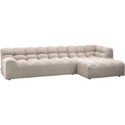 WOOOD Allure Chaise Longue Rechts - Polyester - Naturel - 79x324x165