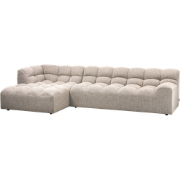 WOOOD Allure Chaise Longue Links - Polyester - Naturel - 79x324x165