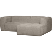 WOOOD Bean Chaise Longue Rechts - Melange - Travertin - 73x254x178