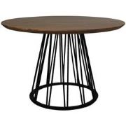 HSM Collection-Ronde Eettafel Zurich-ø120x78-Naturel/Zwart-Acacia/Meta...