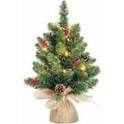 Black Box Kunstkerstboom Creston - 35x35x45 cm - Pvc - Groen