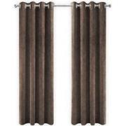 LW Collection LW Collection Gordijnen Bruin Velvet Kant en klaar 225x1...