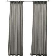 Larson - Velvet Gordijnen - 1.4m x 2.5m - Haken - Lichtgrijs