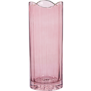 Beliani PERDIKI - Bloemenvaas-Roze-Glas