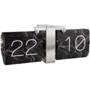 Tafelklok Flipklok No Case Marble - Zwart - 8.5x36x14cm