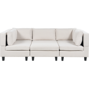 Beliani UNSTAD - Modulaire Sofa-Beige-Polyester