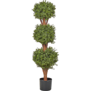 Beliani BUXUS BALL TREE - Kunstplant-Groen-Synthetisch materiaal