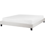 Beliani ROANNE - Tweepersoonsbed-Grijs-Polyester