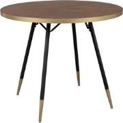 Housecraft Living Denise Eettafel Hout Rond 91 cm Bruin/ Goud