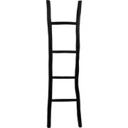 HSM Collection-Decoratieve Ladder -45x4x150-Zwart-Teak