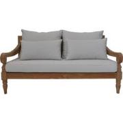 HSM Collection-Tuin Lounge Bank Bahama 2,5 Zits-150x95x80-Naturel/Wit-...