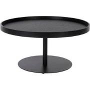 Housecraft Living Yuri Bijzettafel Rond Hout 70x70 cm (L) Zwart