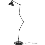 Housecraft Living Xavi Vloerlamp/ Staande Leeslamp Zwart