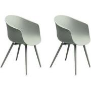 Feel Home - Luxe kuipstoel voor buiten - MOSS Grey - Set van 2 stuks