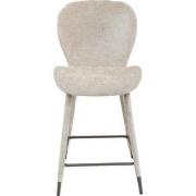 PTMD Thor Beige Bar Chair Aphrodite 3 Fabric Leg